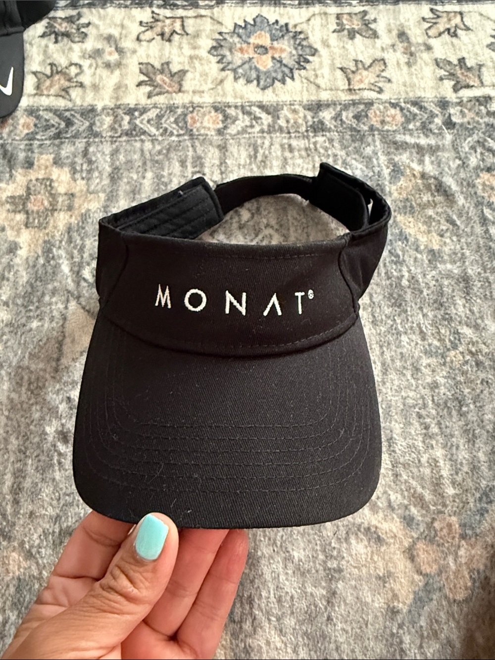 MONAT Black Visor Hat - Women's Sun Visor